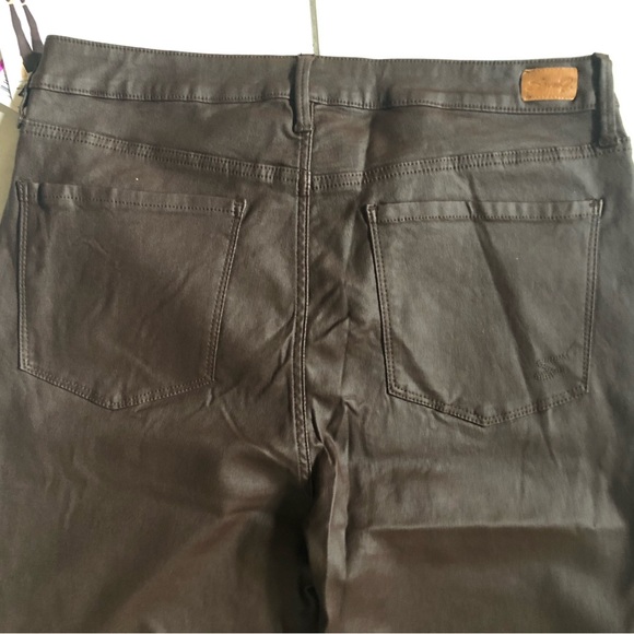 SEVEN 7 stretch Skinny Coated Jeans. Faux leather. Size: 16 - Picture 4 of 9